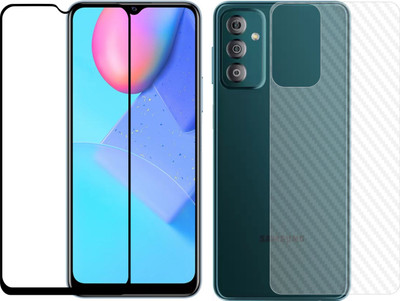 Ten To 11 Front and Back Tempered Glass for Samsung Galaxy F13, Samsung Galaxy F13 (Back Carbon Fiber)(Pack of 2)