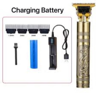 AJFuture Professional MaxtopT99 Rechargeable Cordless Electric Blade Beard Trimmer A126 Trimmer 120 min  Runtime 4 Length Settings(Gold)