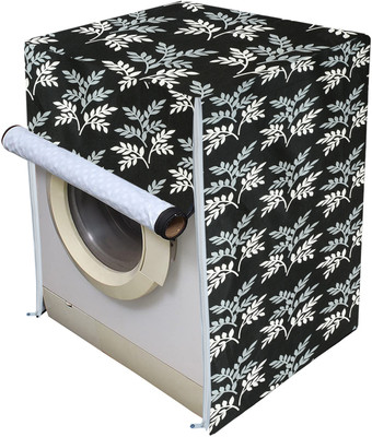 Woah Front Loading Washing Machine  Cover(Width: 58.4 cm, Black Leaf)