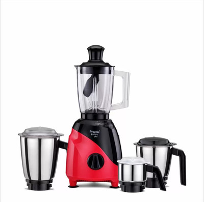 Preethi PEPPY PLUS MG246 TNF2203106281 750 Mixer Grinder (4 Jars, BLACK / PINK)