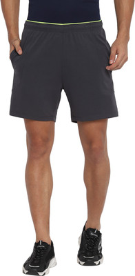 OFF LIMITS Solid Men Dark Grey Sports Shorts