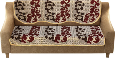 AK Decor Cotton Abstract 3 Seater Sofa Cover(Multicolor Pack of 2)