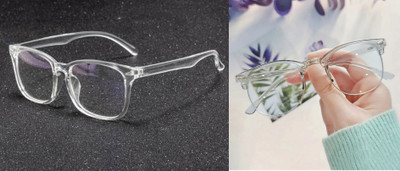 SDEEP Wayfarer, Rectangular Sunglasses(For Men & Women, Clear)