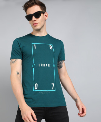 METRONAUT Graphic Print Men Round Neck Dark Green T-Shirt