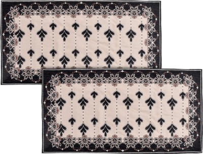 KUBER INDUSTRIES Black 90 cm Table Runner(Cotton)