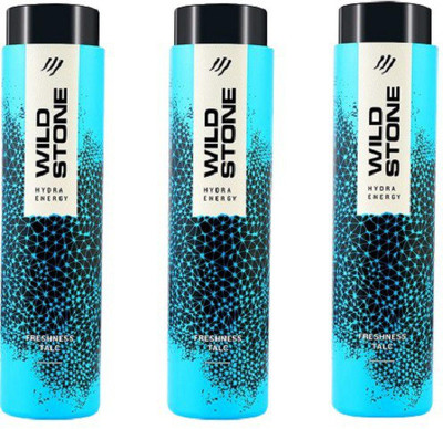 Wild Stone HYDRA ENERGY TALC 100GM ( Pack of 3 )(3 x 100 g)