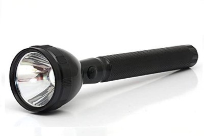JTSN 8990 Professional Long Range LED Torch(Black, 5 cm, Rechargeable)