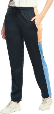 Indistar Colorblock Women Dark Blue Track Pants