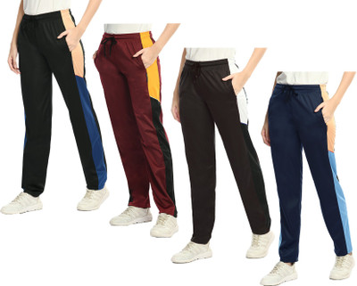 Indistar Colorblock Women Multicolor Track Pants