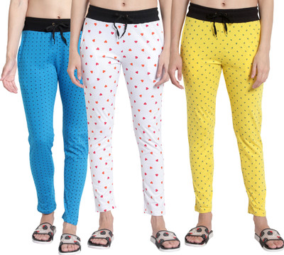 Ayvina Polka Print, Printed Women Multicolor Track Pants