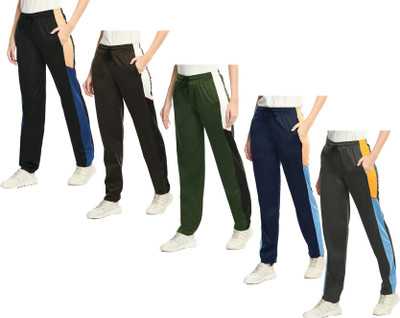 Indistar Colorblock Women Multicolor Track Pants