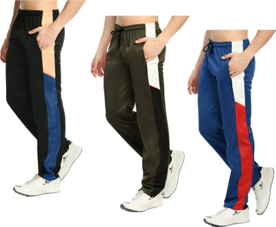 KAVYA Colorblock Men Blue, Dark Green, Black Track Pants