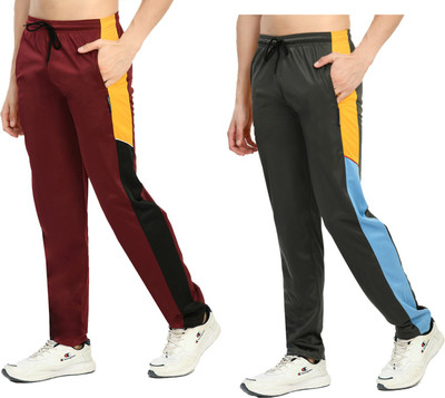KAVYA Colorblock Men Multicolor Track Pants