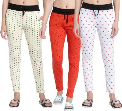 Ayvina Polka Print, Printed Women Multicolor Track Pants