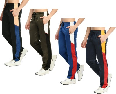 Indistar Colorblock Men Multicolor Track Pants