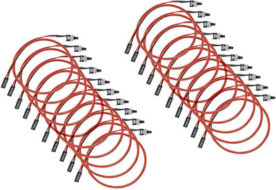LipiWorld  TV-out Cable (Pack Of 20) 2 Pin SW Desktop Power Cable On/Off Button ATX Computer Switch Cord(Red, For Computer)