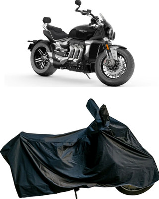 Autofly Waterproof Two Wheeler Cover for Triumph(Rocket III, Black)