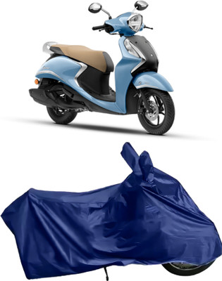 AutoRash Waterproof Two Wheeler Cover for Yamaha(Fascino 125, Blue)