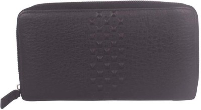 Bagkok Women Casual, Formal Black Artificial Leather Wallet(7 Card Slots)