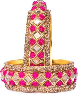 Mamon Creations Alloy Bangle Set(Pack of 6)