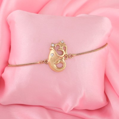 Estele Alloy Crystal Gold-plated Bracelet