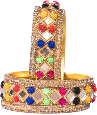 Mamon Creations Alloy Bangle Set(Pack of 6)
