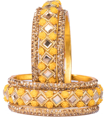 Mamon Creations Alloy Bangle Set(Pack of 6)