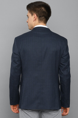 Allen Solly Solid Single Breasted Formal Men Blazer(Blue)