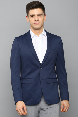 Allen Solly Solid Single Breasted Formal Men Blazer(Dark Blue)