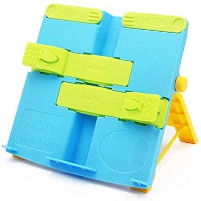Inllex Foldable Book Stand Holder Portable Bookends Book Stand Reading Support Student Plastic Open Book Shelf(Finish Color - multi, DIY(Do-It-Yourself))