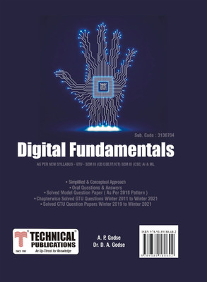 Digital Fundamentals for GTU 18 Course (III - CSE - 3130704) & GTU 20 Course (CSE(Artificial Intelligence & Machine Learning - 3130704))(Paperback, A.P.Godse, Dr.D.A.Godse)