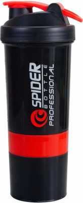 FITMAKER 500 ml Plastic Shaker(Pack of 1, Red)