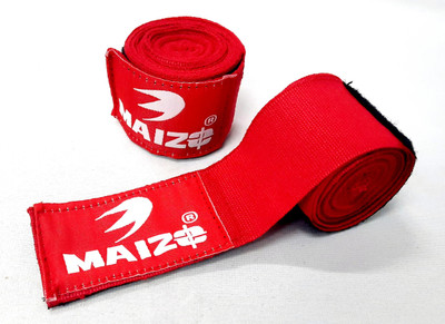 MAIZO Boxing Stretchable 150 Inches Red Boxing Hand Wrap(Red, 150 inch)