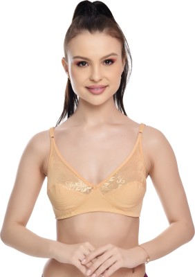 body buland Women T-Shirt Lightly Padded Bra(Gold)