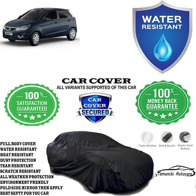 Tamanchi Autocare Car Cover For Tata Bolt Quadrajet XT Diesel(Black)