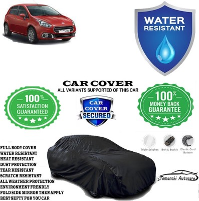 Tamanchi Autocare Car Cover For Fiat Punto Evo(Black)