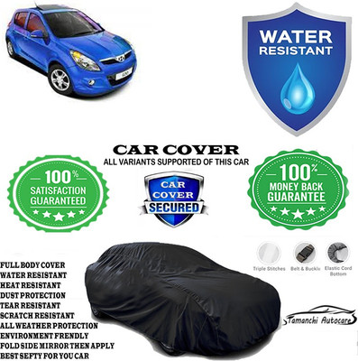Tamanchi Autocare Car Cover For Hyundai i20 Asta(O) with sunroof(Black)