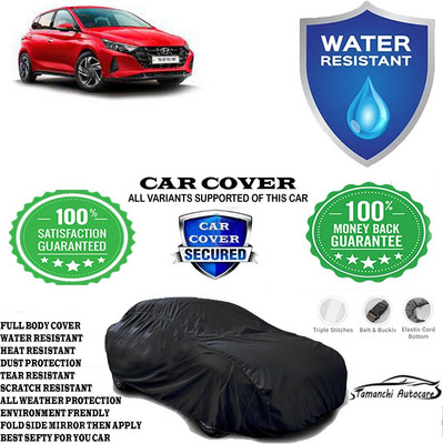 Tamanchi Autocare Car Cover For Hyundai i20 Asta(Black)
