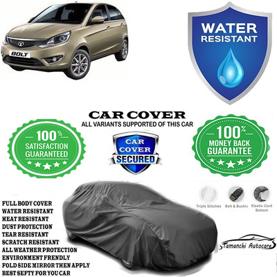 Tamanchi Autocare Car Cover For Tata Bolt Quadrajet XE Diesel(Grey)