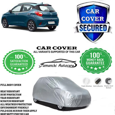 Tamanchi Autocare Car Cover For Hyundai Grand I10 Nios Magna AMT 1.2 Kappa VTVT(Silver)