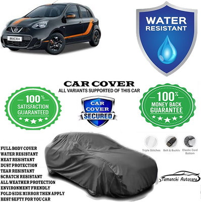 Tamanchi Autocare Car Cover For Nissan Micra XV CVT Petrol(Grey)