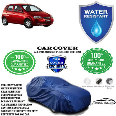 Tamanchi Autocare Car Cover For Chevrolet Aveo Uva 1.2 LS(Blue)