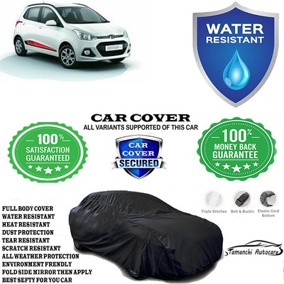 Tamanchi Autocare Car Cover For Hyundai Grand i10 Magna Petrol(Black)