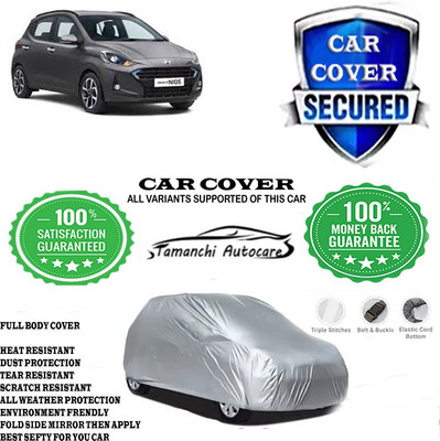 Tamanchi Autocare Car Cover For Hyundai Grand i10 Magna(Silver)