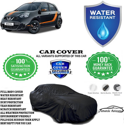 Tamanchi Autocare Car Cover For Nissan Micra XV CVT Petrol(Black)
