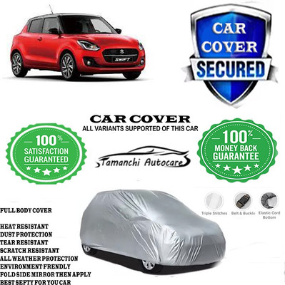 Tamanchi Autocare Car Cover For Maruti Suzuki Swift LXI(Silver)