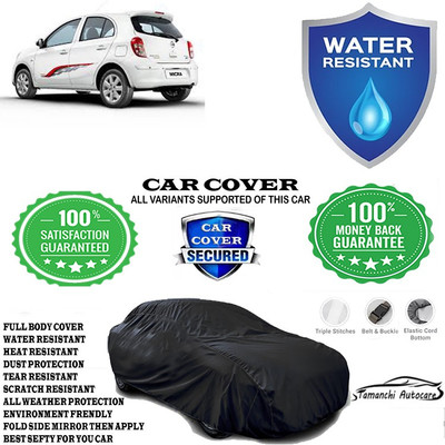 Tamanchi Autocare Car Cover For Nissan Micra K9K(Black)