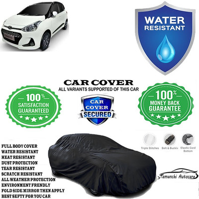 Tamanchi Autocare Car Cover For Hyundai Grand i10 CRDi Magna(Black)