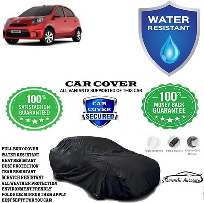 Tamanchi Autocare Car Cover For Nissan Micra XL Optional(Black)