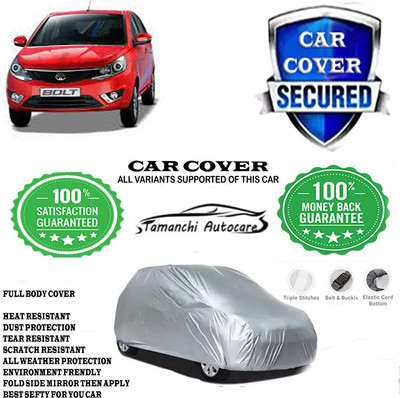 Tamanchi Autocare Car Cover For Tata Bolt Quadrajet XT(Silver)